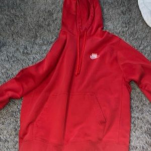 Red nike hoodie